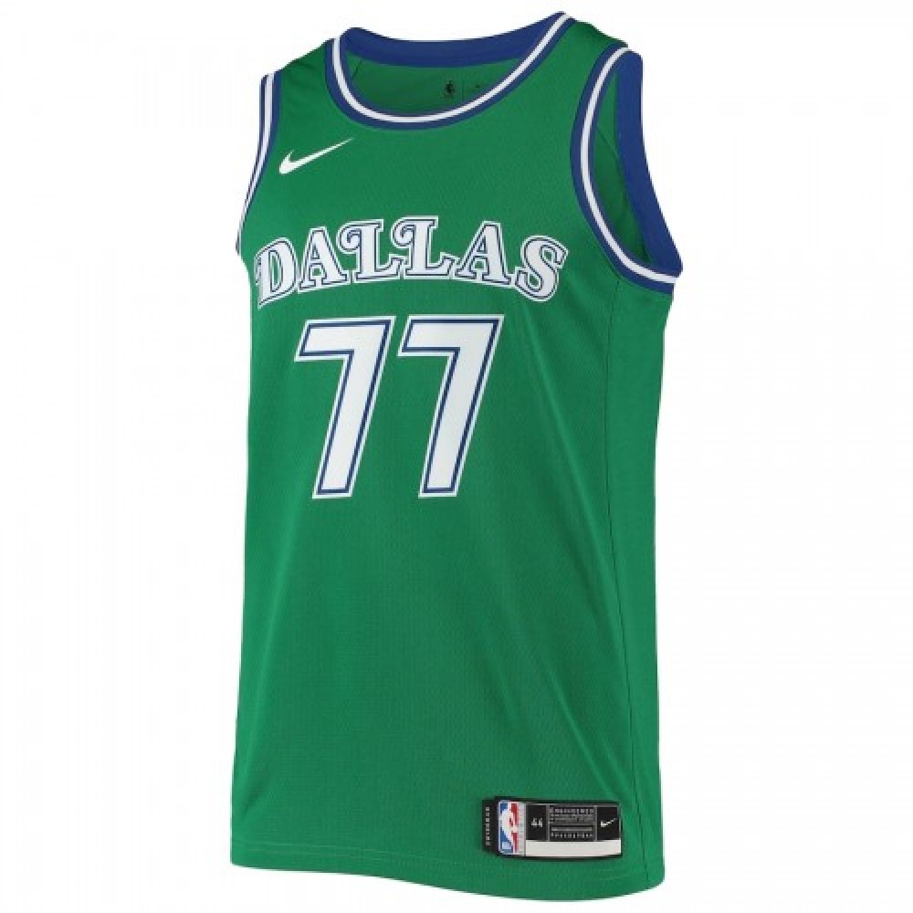 Men's Dallas Mavericks Luka Doncic #77 Green Hardwood Classics 2020/21 Jersey - Classic Edition-Pro Kit Vault | Brand New 26/27 Sports Jerseys
